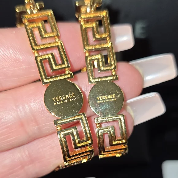 Versace Gold Earrings - Picture 4 of 5